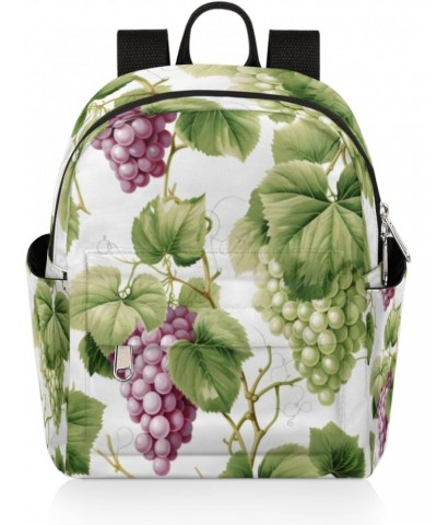 Vintage Grape Leaves Small Backpack for Women Ladies Mini Backpack Travel Casual Backpack Purse Satchel Daypack $23.23 Backpacks