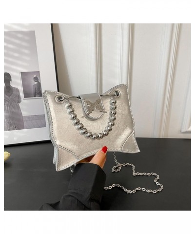 Goth Purse Y2K Crossbody Bag for Women Butterfly Accessories Gothic Shoulder Tote Handbag Grunge Emo Messenger Bag Sliver $15...