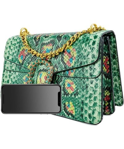 Crossbody Shoulder Purse for Women - Fashion Purse with Bow Handbags PU Leather Satchel Bag 1-7green $13.24 Shoulder Bags