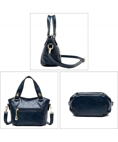 Women Top Handle Handbags PU Leathet Shoulder Bags Fashion Purses and Handbags Medium Crossbody Bags Black $33.18 Totes