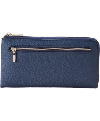 Wallet Purse Long Wallet Women Wallet Handheld Leathers Wallet Cash Bag Card Holder Zipper Pocket Multiple Compartments blue ...