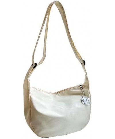 Dumpling Bag Crescent Bag for Women Lightweight Cross body Bag Storage Dumpling Crossbody White $7.94 Crossbody Bags