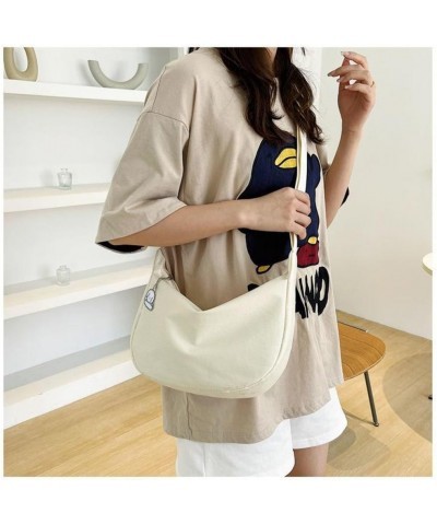 Dumpling Bag Crescent Bag for Women Lightweight Cross body Bag Storage Dumpling Crossbody White $7.94 Crossbody Bags