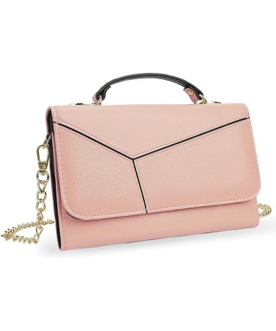 Small Purse Clutch for Women Genuine Leather Evening Bag with Detachable Chain Zara Mini Pink $24.78 Evening Bags