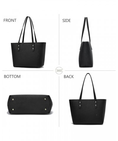 Women Top Handle Satchel Handbags Shoulder Bag Messenger Tote Bag Purse 5-black $12.71 Totes