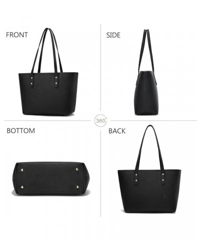 Women Top Handle Satchel Handbags Shoulder Bag Messenger Tote Bag Purse 5-black $12.71 Totes