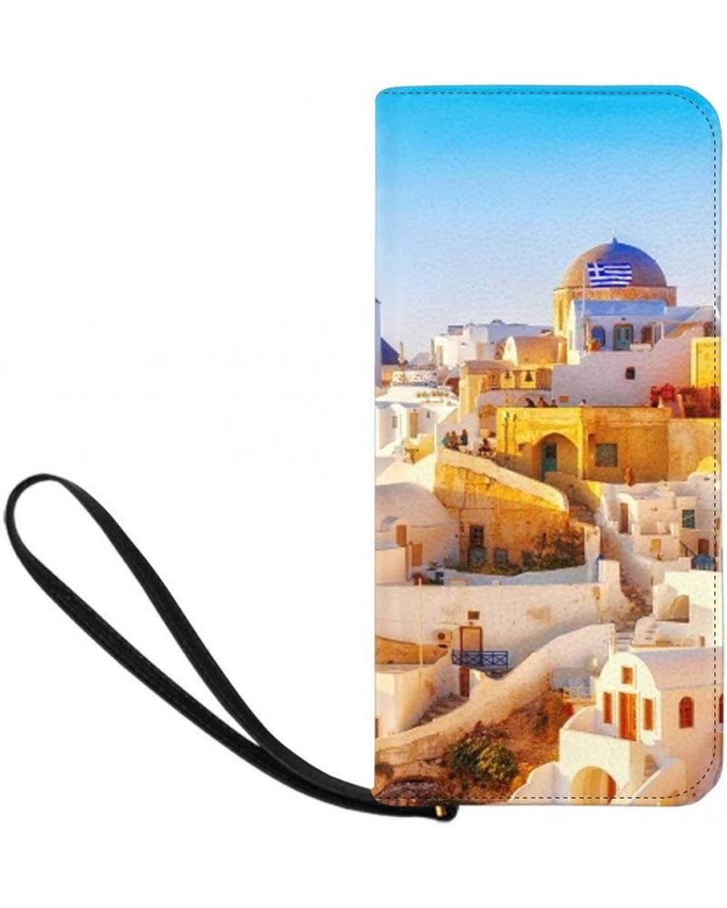 Beautiful European Cityscape Womens Clutch Wallet Large Wristlet Zipper Clutch Large Travel Purse Design 3 $15.99 Clutches