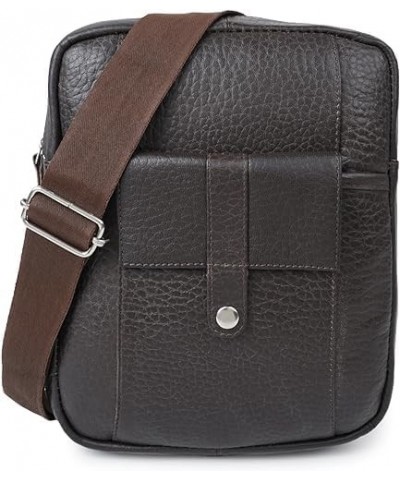 Crossbody Leather Sling Bag For Men & Women Casual Messenger Chest Bag For Business Trips, Camping, Tracking Bags For Travele...