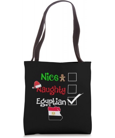 Nice Naughty Egyptian Egypt Matching Christmas Pajama Santa Tote Bag $11.82 Totes