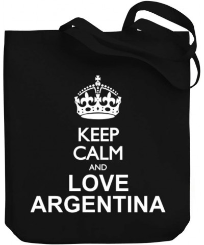 Keep calm and love Argentina Canvas Tote Bag 10.5" x 16" x 4 $23.99 Totes