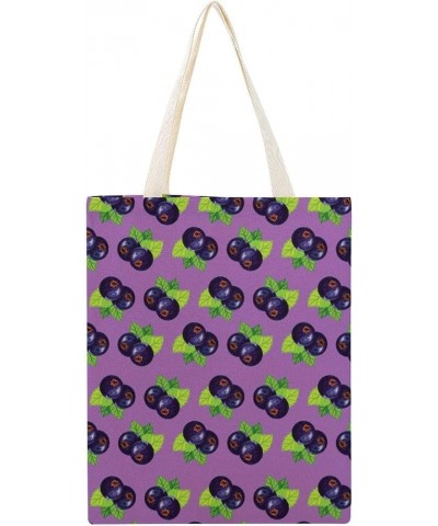 Blueberry Lover Canvas Teacher Bag, Teacher Bag for Beach, Inspirational Gifts for Girls Style $10.80 Totes