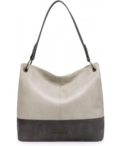 Hobo Bag Purses and Handbags for Women Top Handle Handbags with Pockets Zipper A-grey $9.90 Hobo Bags