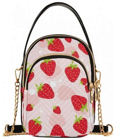 Strawberry Crossbody Bags for Women with Shoulder Strap Multi Pocket Cell Phone Purse Trendy Shoulder Handbags Wallet Familly...