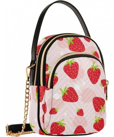 Strawberry Crossbody Bags for Women with Shoulder Strap Multi Pocket Cell Phone Purse Trendy Shoulder Handbags Wallet Familly...