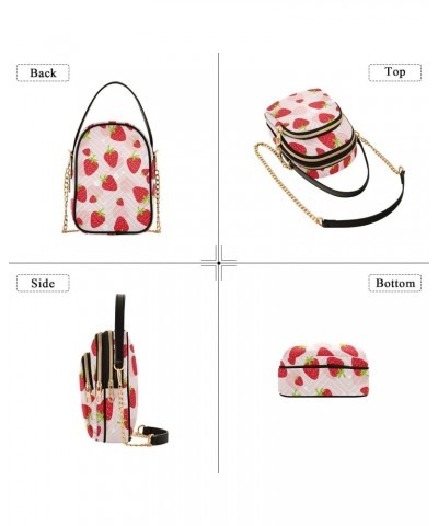 Strawberry Crossbody Bags for Women with Shoulder Strap Multi Pocket Cell Phone Purse Trendy Shoulder Handbags Wallet Familly...