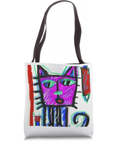 Goofy cat drawing kitten pun Tote Bag $14.40 Totes