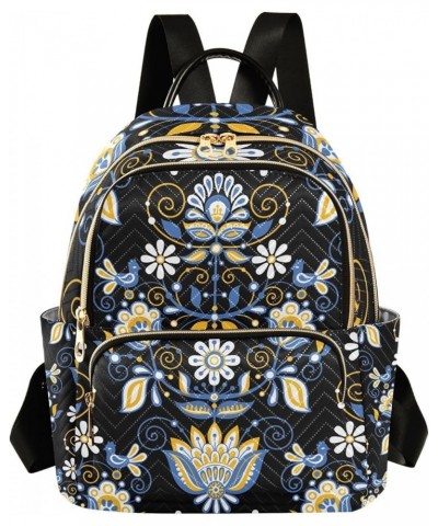 Small Backpack for Women Travel Bag Ethnic Floral Design Daypack Purse Fashion Shoulder Bag Rucksack Medium B293 $14.29 Backp...