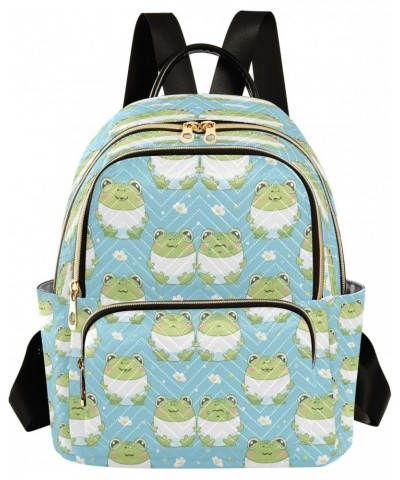 Mini Frog Women Backpack Purse Travel Daypack Shoulder Bag $19.94 Backpacks