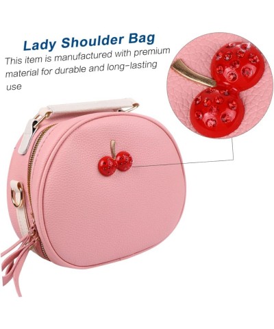 Box Western style student portable leather chain bag trendy handbags one shoulder crossbody bag clutch Pink $10.80 Shoulder Bags