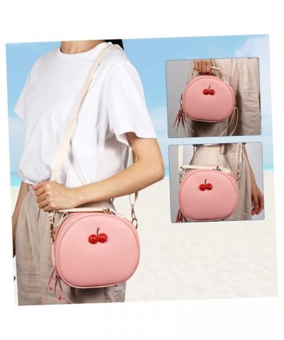 Box Western style student portable leather chain bag trendy handbags one shoulder crossbody bag clutch Pink $10.80 Shoulder Bags