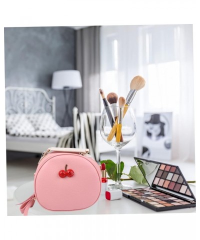 Box Western style student portable leather chain bag trendy handbags one shoulder crossbody bag clutch Pink $10.80 Shoulder Bags