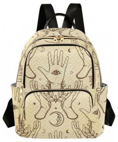 Womens Fashion Backpack Mystical Hands Print Ladies Travel Daypack Aesthetic Shoulder Bag 10.2×5.1×12.5 IN $17.28 Backpacks