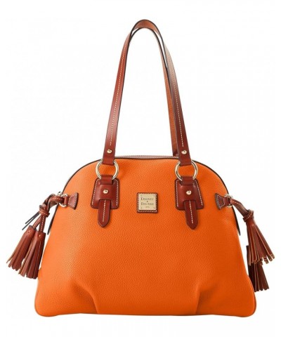 Handbag, Pebble Grain Domed Satchel Clementine $80.29 Satchels