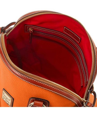 Handbag, Pebble Grain Domed Satchel Clementine $80.29 Satchels