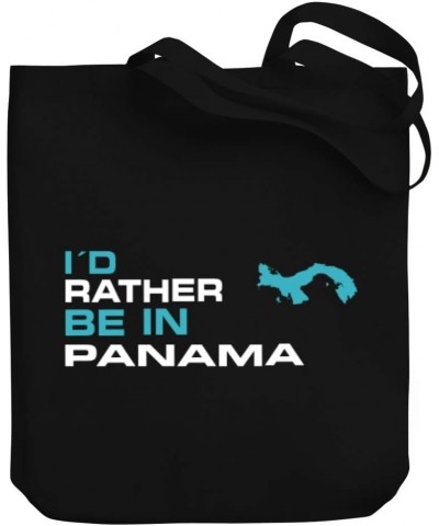 I'd rather be in Panama Map Canvas Tote Bag 10.5" x 16" x 4 $20.00 Totes