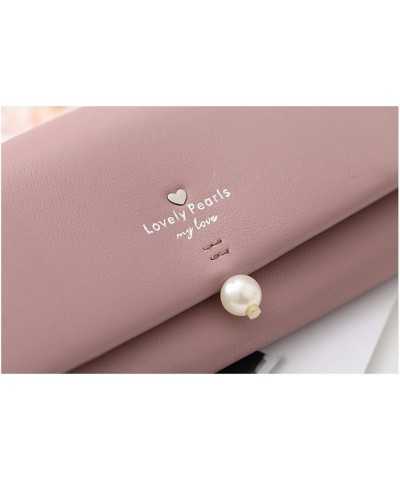 XiangYan Womens Wallet Medium Magnetic buttons,Portable Can mobilephone Dark Pink $19.07 Wallets