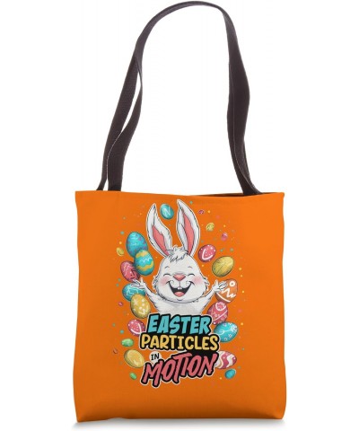 Easter Particles In A Swirling Dance Happy Bunny Fun Tote Bag $14.07 Totes