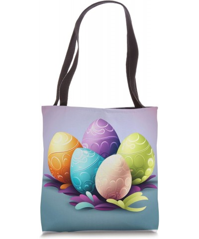 Funny Easter Celebration Easter Bunny Cool Easter Egg Tote Bag $12.85 Totes