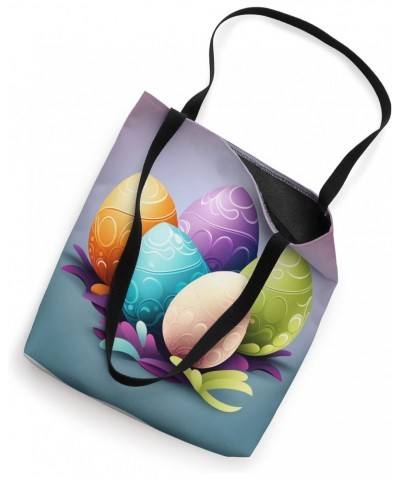 Funny Easter Celebration Easter Bunny Cool Easter Egg Tote Bag $12.85 Totes