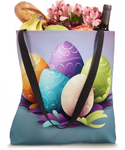 Funny Easter Celebration Easter Bunny Cool Easter Egg Tote Bag $12.85 Totes