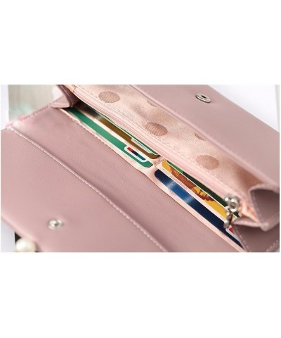 XiangYan Womens Wallet Medium Magnetic buttons,Portable Can mobilephone Dark Pink $19.07 Wallets