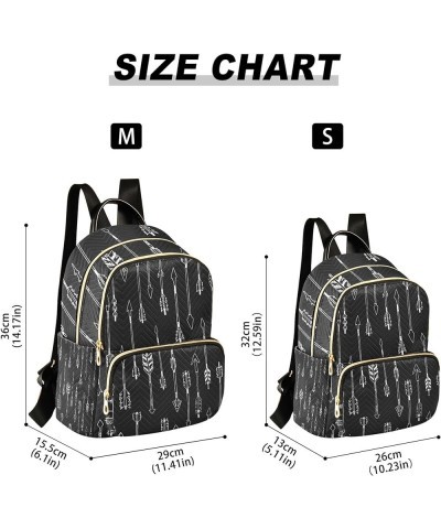 Tribal Arrows Ethnic Backpack for Women Shoulder Bag Lightweight Mini Backpack Casual Daypack Back Pack for Travel Mini(10.23...