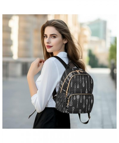 Tribal Arrows Ethnic Backpack for Women Shoulder Bag Lightweight Mini Backpack Casual Daypack Back Pack for Travel Mini(10.23...