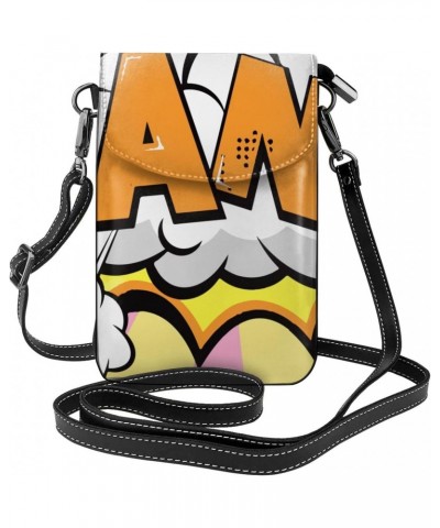 Amazing BANG Speech Bubble Small Crossbody Bag Cell Phone Purse Wallet with Card Slots for Women $15.63 Crossbody Bags