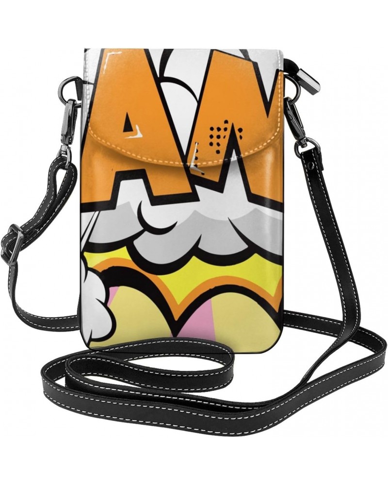 Amazing BANG Speech Bubble Small Crossbody Bag Cell Phone Purse Wallet with Card Slots for Women $15.63 Crossbody Bags