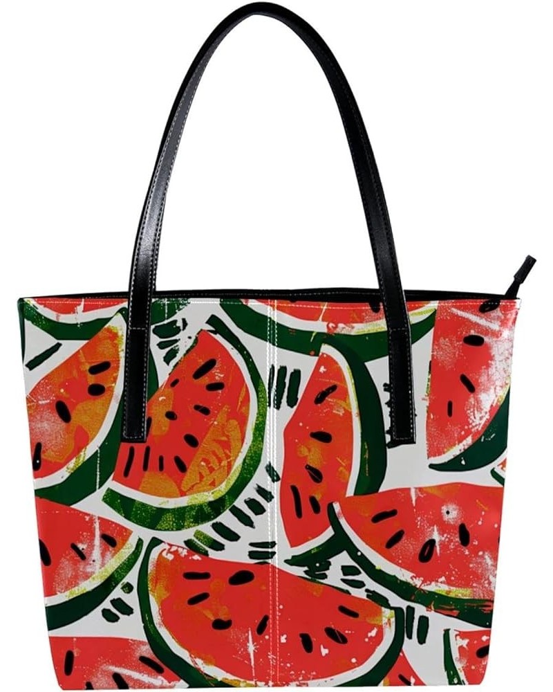 Tote Bag, Large Tote Bag, Women's Tote Handbags, Watermelon Hello August, Tote Bag for Work Design 7155 $22.35 Totes