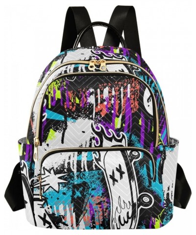 Cool Skateboard Women's Backpack Purse Fashion Travel Anti Theft Backpack Casual Daypack for Work College,S Small $13.95 Back...