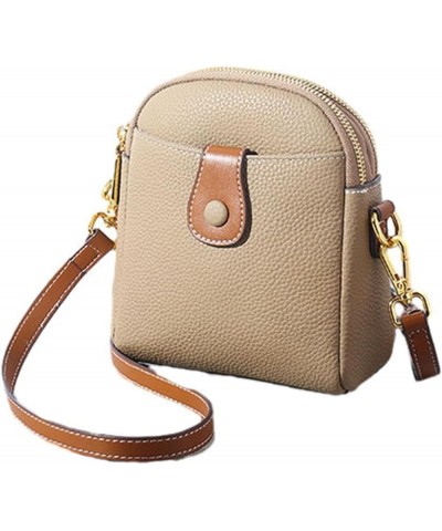 Women Genuine Leather Crossbody Bag Shoulder Bags Handbag Ladies Purse with Adjustable Strap B $25.05 Shoulder Bags