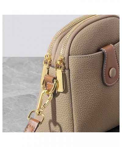 Women Genuine Leather Crossbody Bag Shoulder Bags Handbag Ladies Purse with Adjustable Strap B $25.05 Shoulder Bags