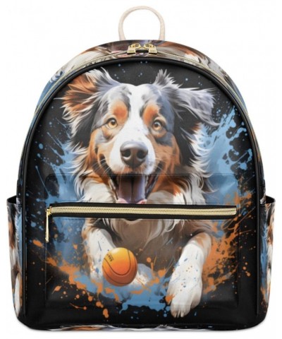 Cute Dog Animal Backpack Purse for Women PU Leather Lightweight Ladies Shoulder Fashion Satchel Bags Travel Casual Daypack $2...