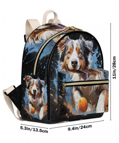 Cute Dog Animal Backpack Purse for Women PU Leather Lightweight Ladies Shoulder Fashion Satchel Bags Travel Casual Daypack $2...