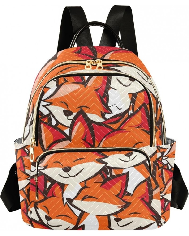 Small Backpack Purse for Women, Cute Foxes Travel Bag Casual Daypack Shoulder Bag Medium $19.43 Backpacks