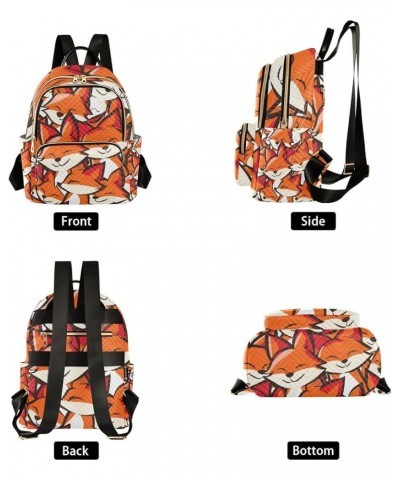 Small Backpack Purse for Women, Cute Foxes Travel Bag Casual Daypack Shoulder Bag Medium $19.43 Backpacks