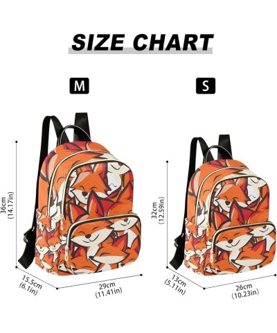 Small Backpack Purse for Women, Cute Foxes Travel Bag Casual Daypack Shoulder Bag Medium $19.43 Backpacks