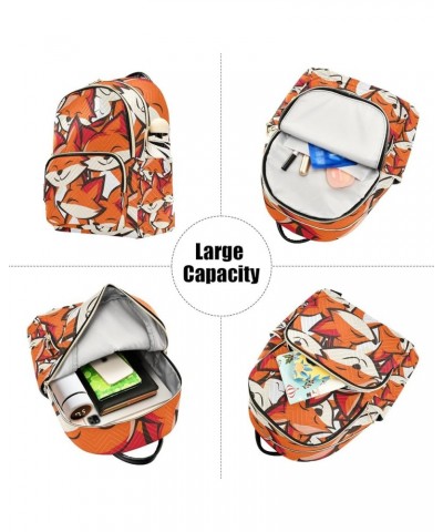 Small Backpack Purse for Women, Cute Foxes Travel Bag Casual Daypack Shoulder Bag Medium $19.43 Backpacks