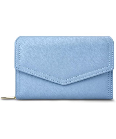 Wallet Short Wallet Female Fashion Multi-Function Wallet Zipper Wallet Wallet (Color : Yellow) Blue $19.79 Wallets